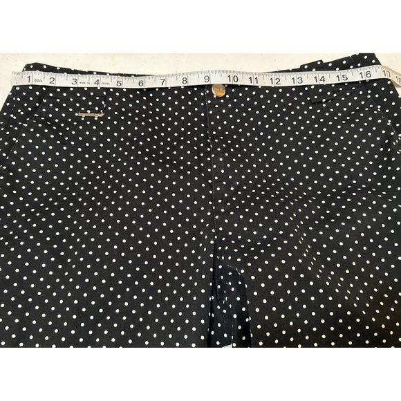 L-RL Lauren Active Ralph Lauren Brand Ankle Crop Pants Polka Dot Women's Size 10 - Picture 9 of 16